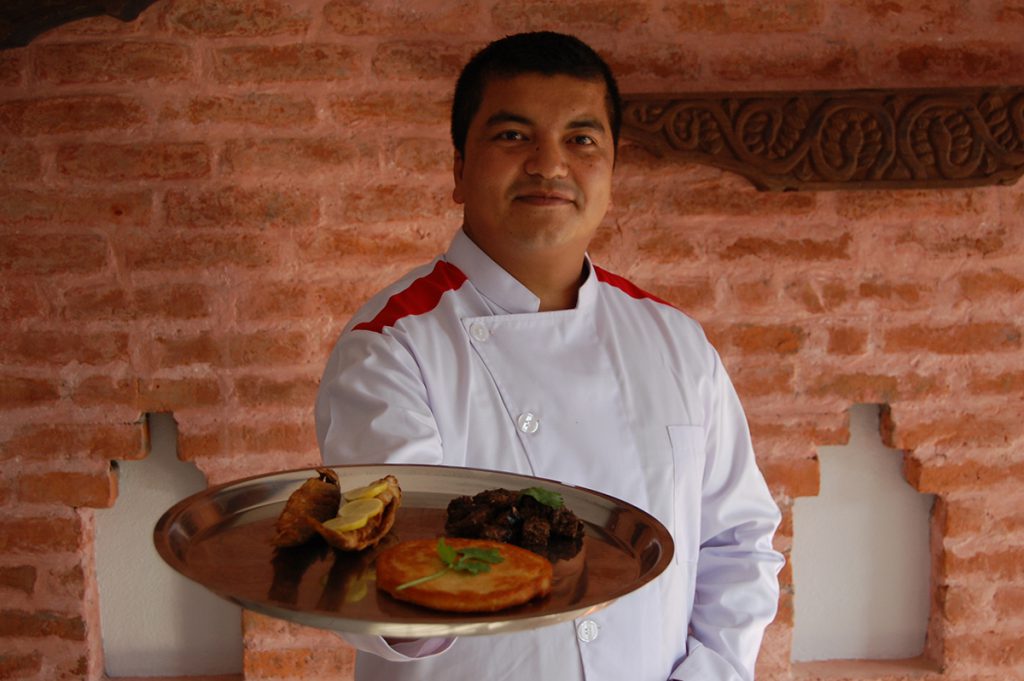 chef babu of samay baji restaurant