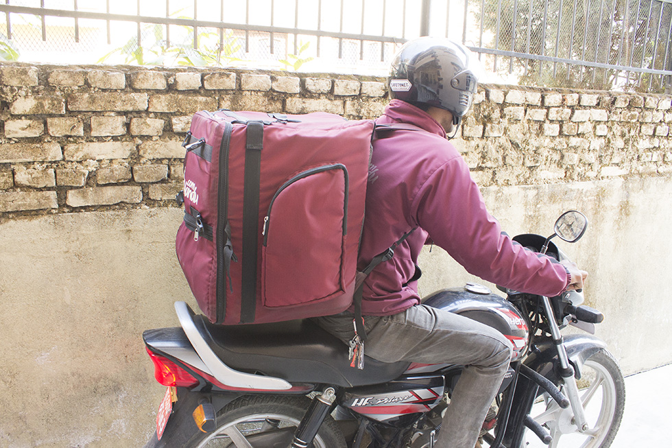 delivery driver in foodmandu